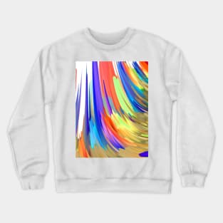 Colorful Curves Lines Crewneck Sweatshirt